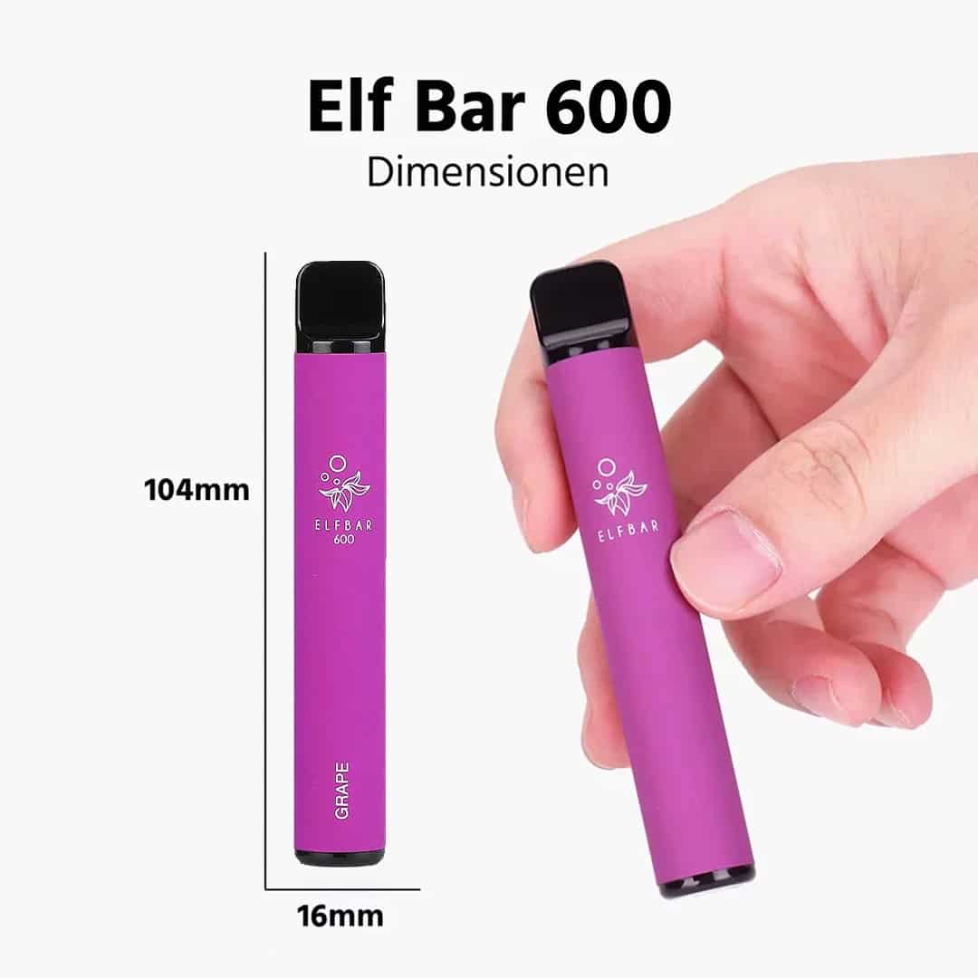 ELFBAR 600 Grape  Grape vape monouso / 20mg nicotina