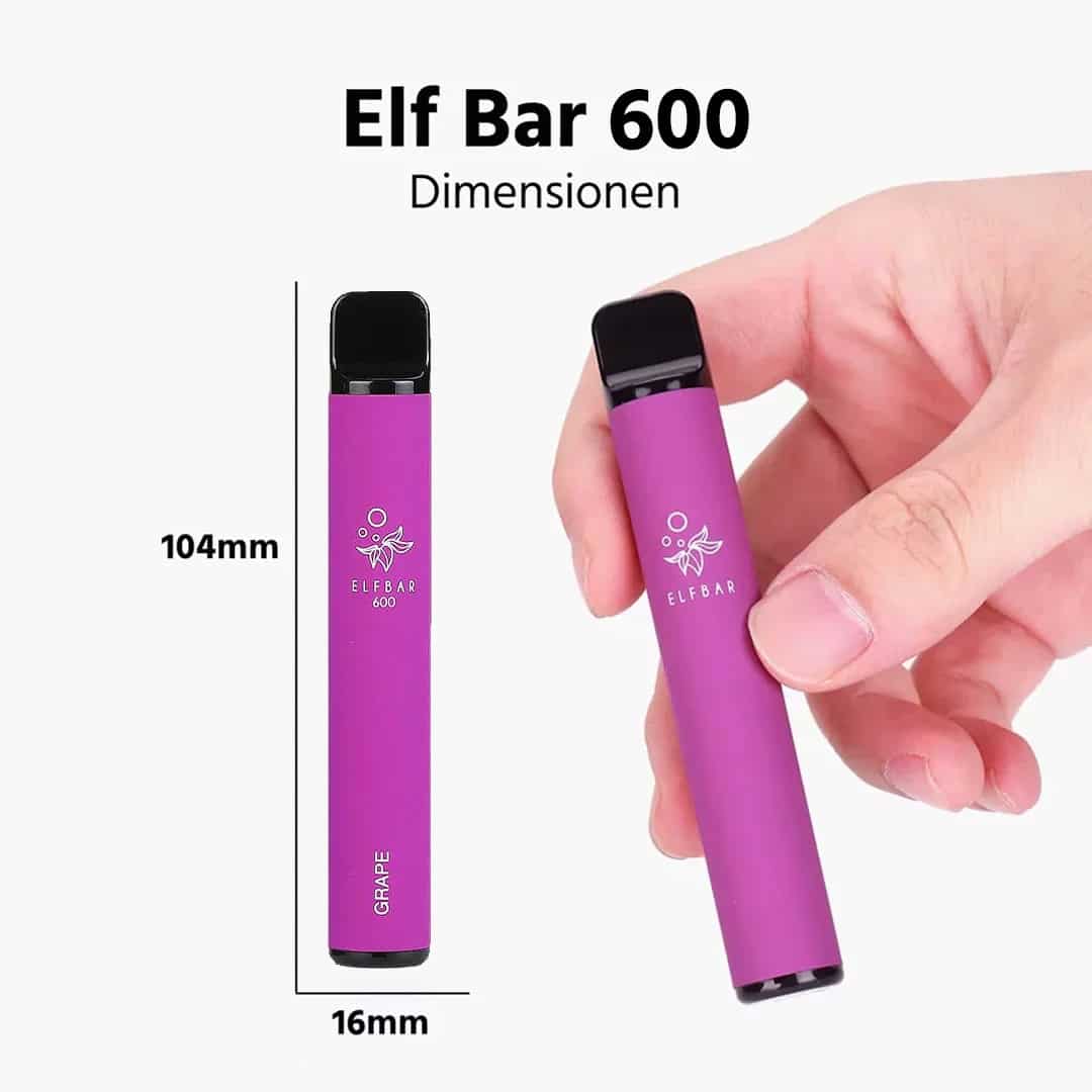 ELFBAR 600 PUFF GRAPE SIGARETTA USA E GETTA ⋆ Farmacondo