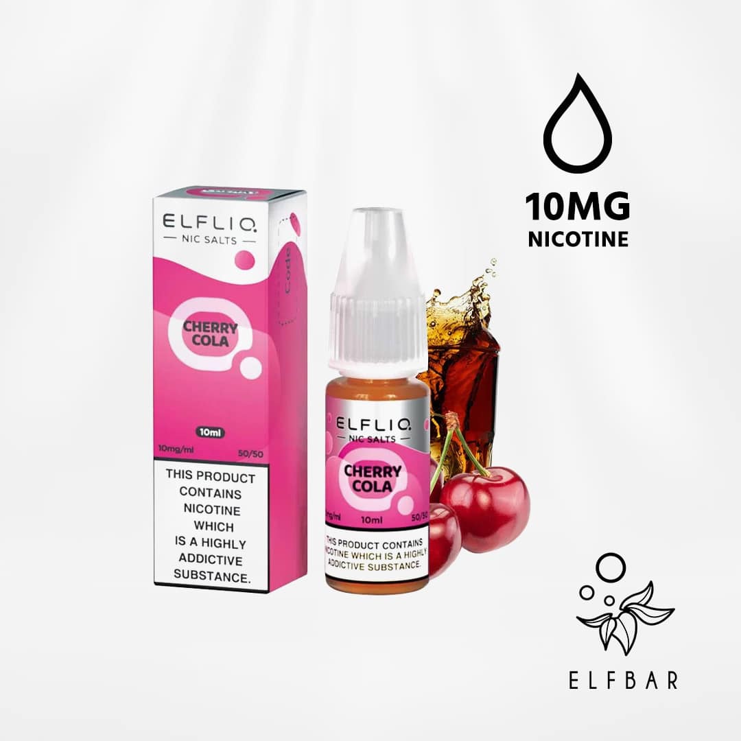ELFLIQ Cherry Cola  Liquido elettronico salino alla nicotina (10mg) da  ELFBAR