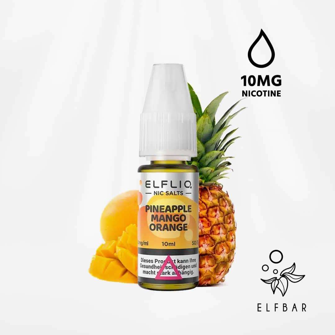 elf bar elfliq pineapple mango orange nikotinsalz liquid 1